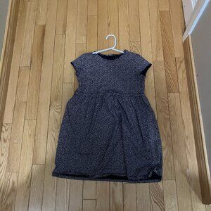 black with white hearts dress